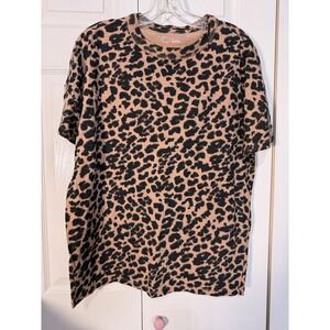 Aerie Leopard Tshirt Women's Oversized Size Small